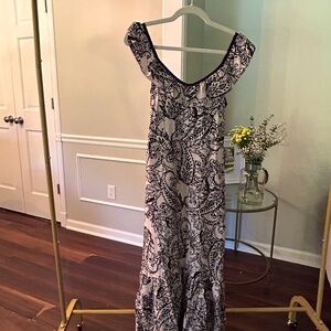 New with tag. Elegant Black and White Floral Dress
